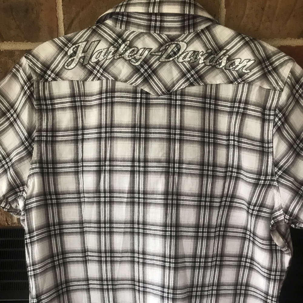 Harley Davidson ladies shirt with Bling! - Picture 3 of 5
